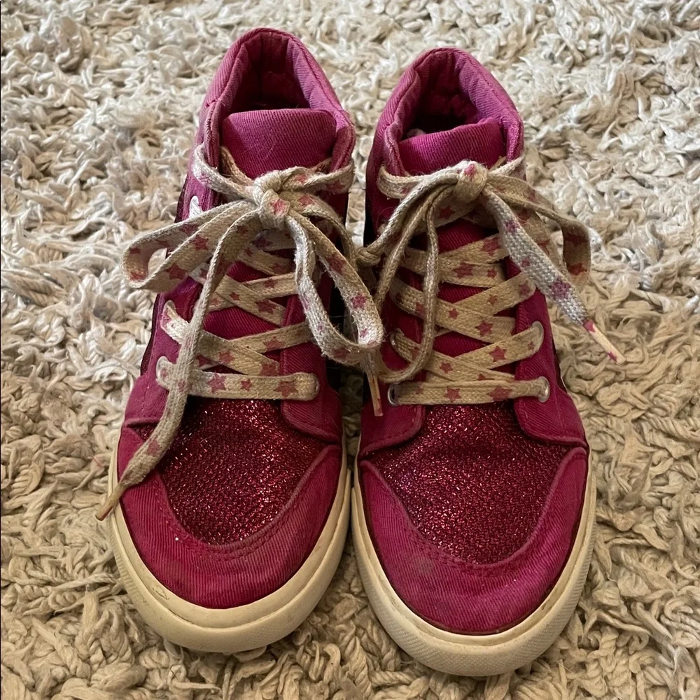 2016 Gymboree “Back to Blooms” Sparkle Sneakers, Size 13